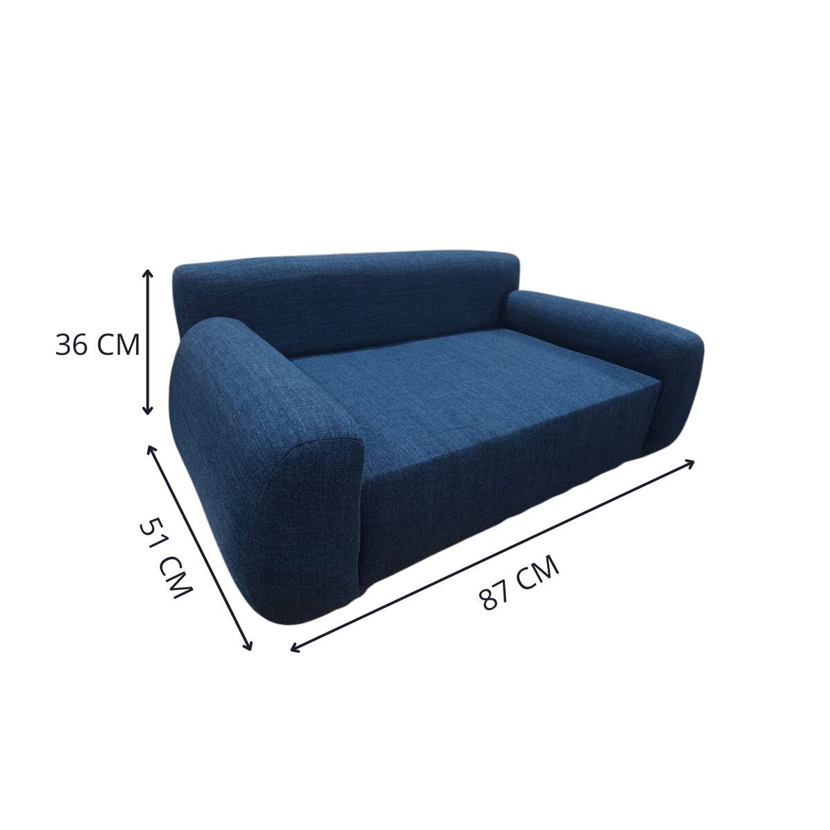 Maypet, Sofa para Mascota, Color Azul, Capacidad hasta 25 kg Maypet, Sofa para Mascota, Color Azul, Capacidad hasta 25 kg