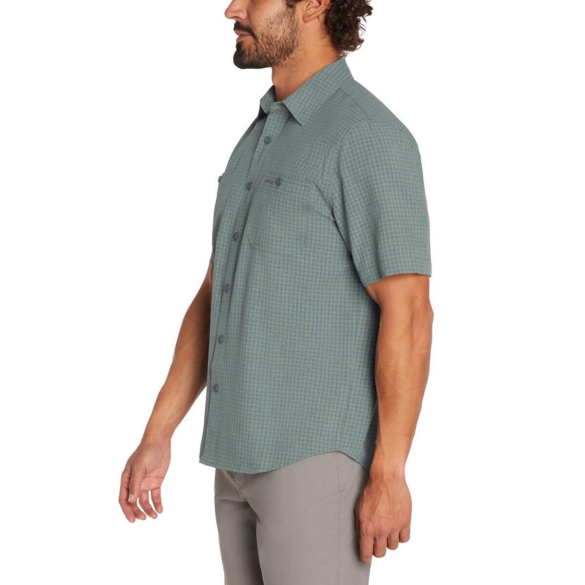 Orvis Camisa manga corta para Caballero Verde Mediana