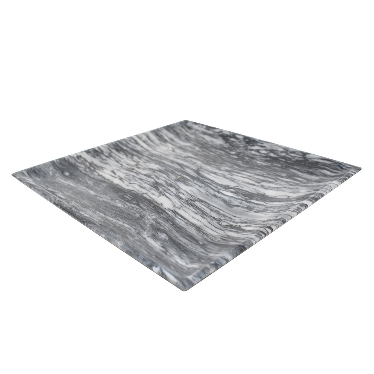 Luhom Juego de 6 Platos de Mármol Gris