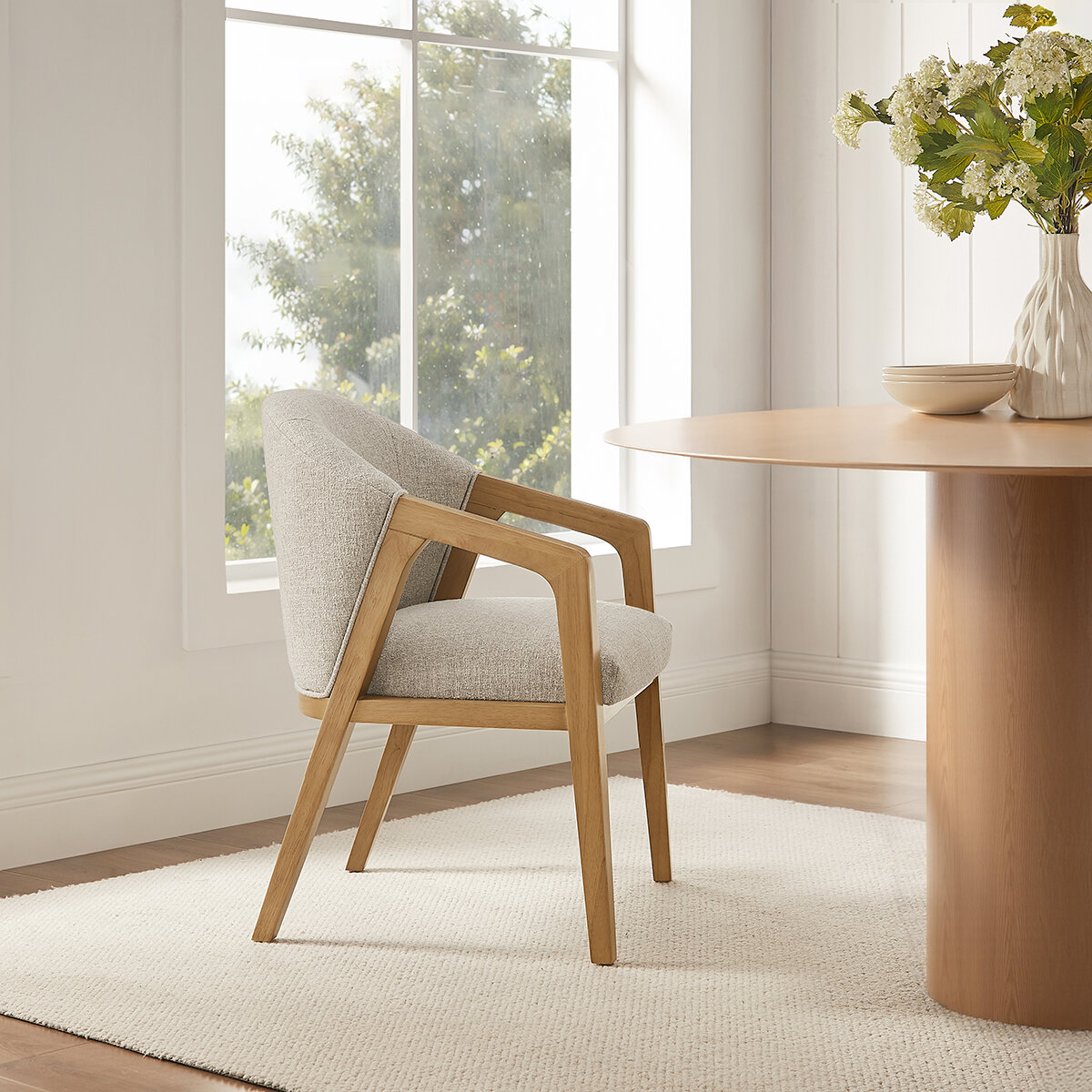 Silla de Comedor de Tela