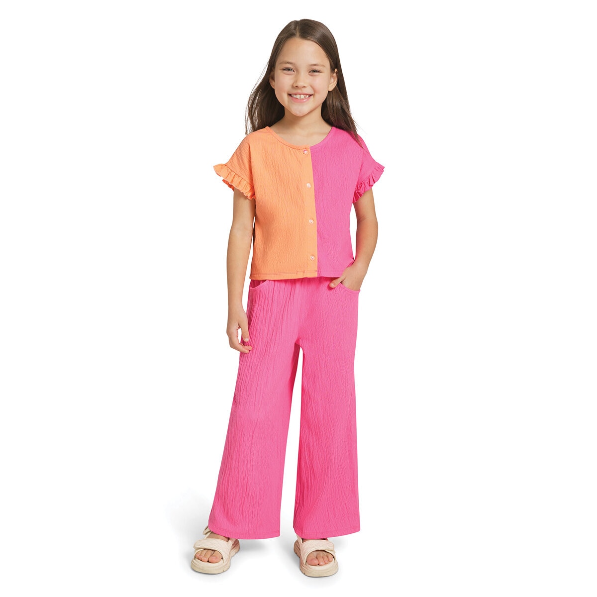 Land's End Conjunto 2 Piezas para Niñas Rosa 10 / 12 Años