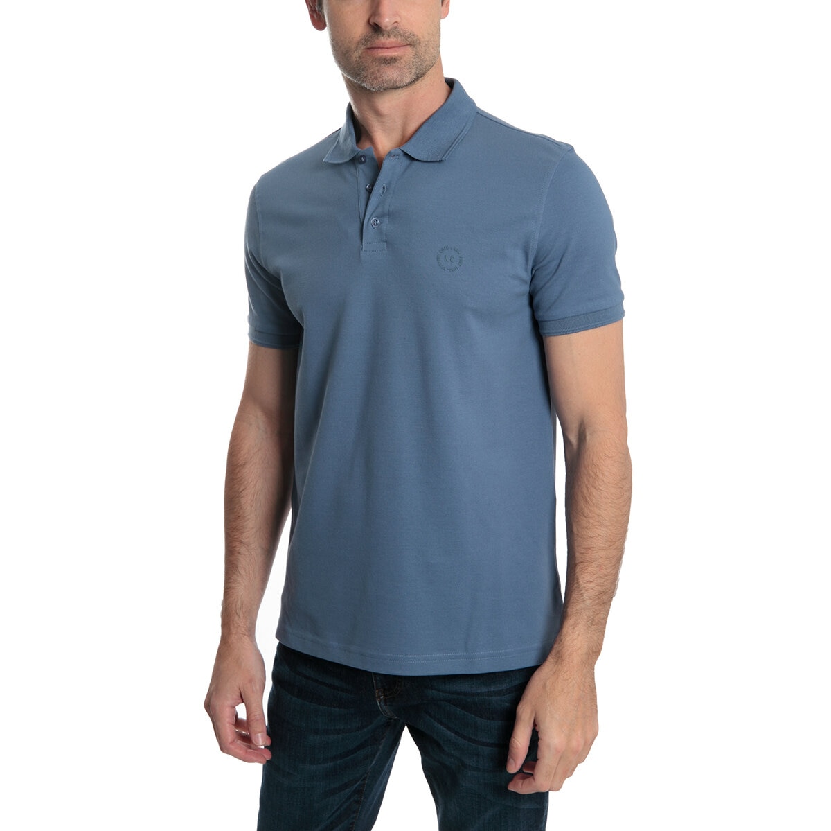 Kenneth Cole Polo para Caballero Azul Mediana
