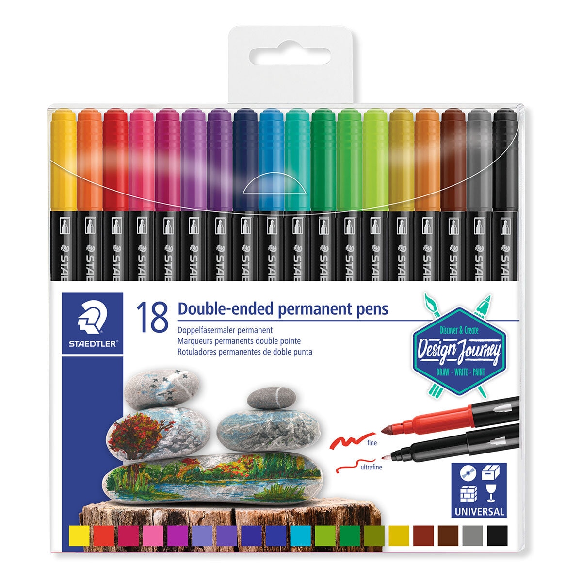 Staedtler Marcadores Duo Color 18 Piezas