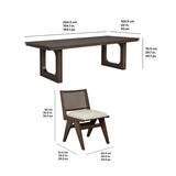 Flexsteel, Rowen, Juego de Comedor de 9 Piezas
