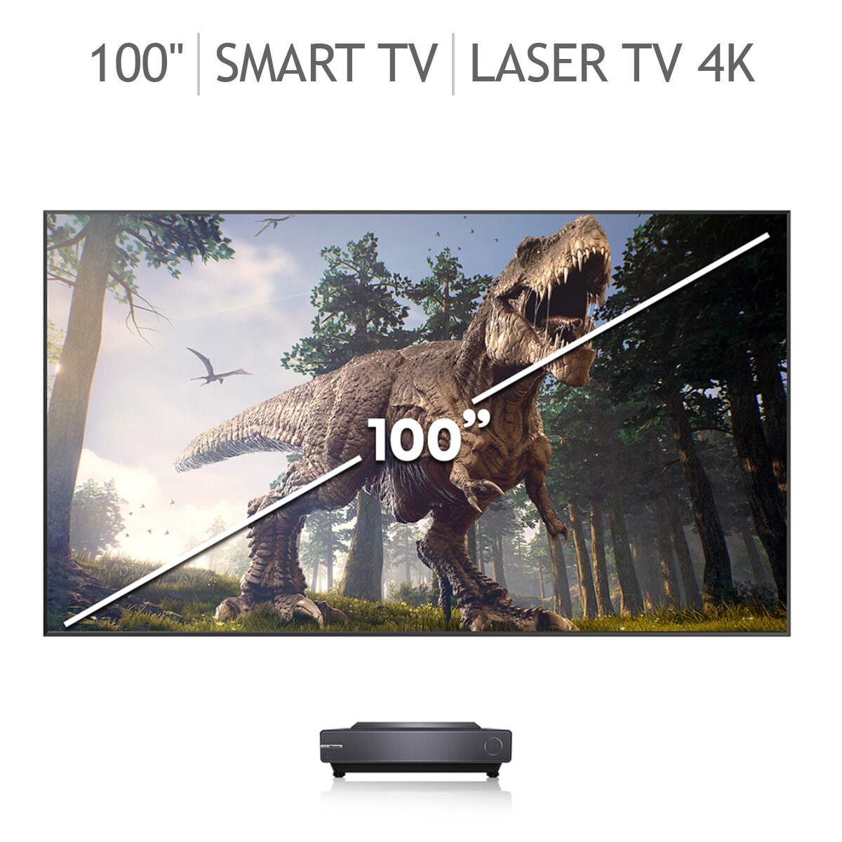 Hisense Pantalla 100" Laser TV 4K UHD Smart TV
