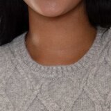 Mario Serrani Italy Chaleco de punto para Dama Gris Chica