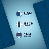 Mist Jewel Tapete para Yoga Azul