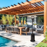 Fire Sense, Calefactor de Gas para exterior color negro