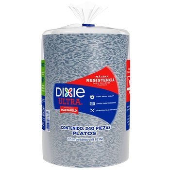 Dixie Ultra Platos de Papel 240 pzas de 21.5 cm