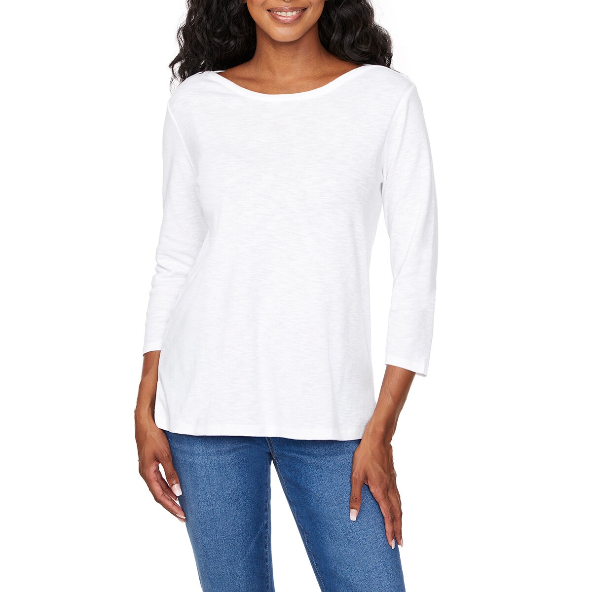 Kirkland Signature Blusa para Dama Blanco Chica