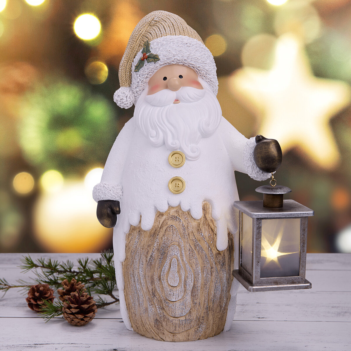 Figuras Navideñas con Linterna LED, Varios Modelos