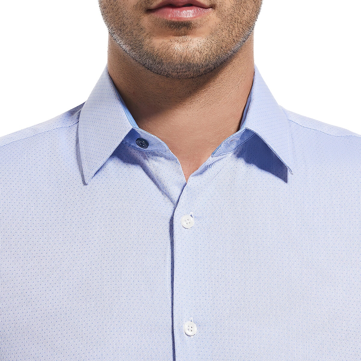 Duchamp Camisa para Caballero Azul Cuello 15 / 15.5 Manga 32 / 33