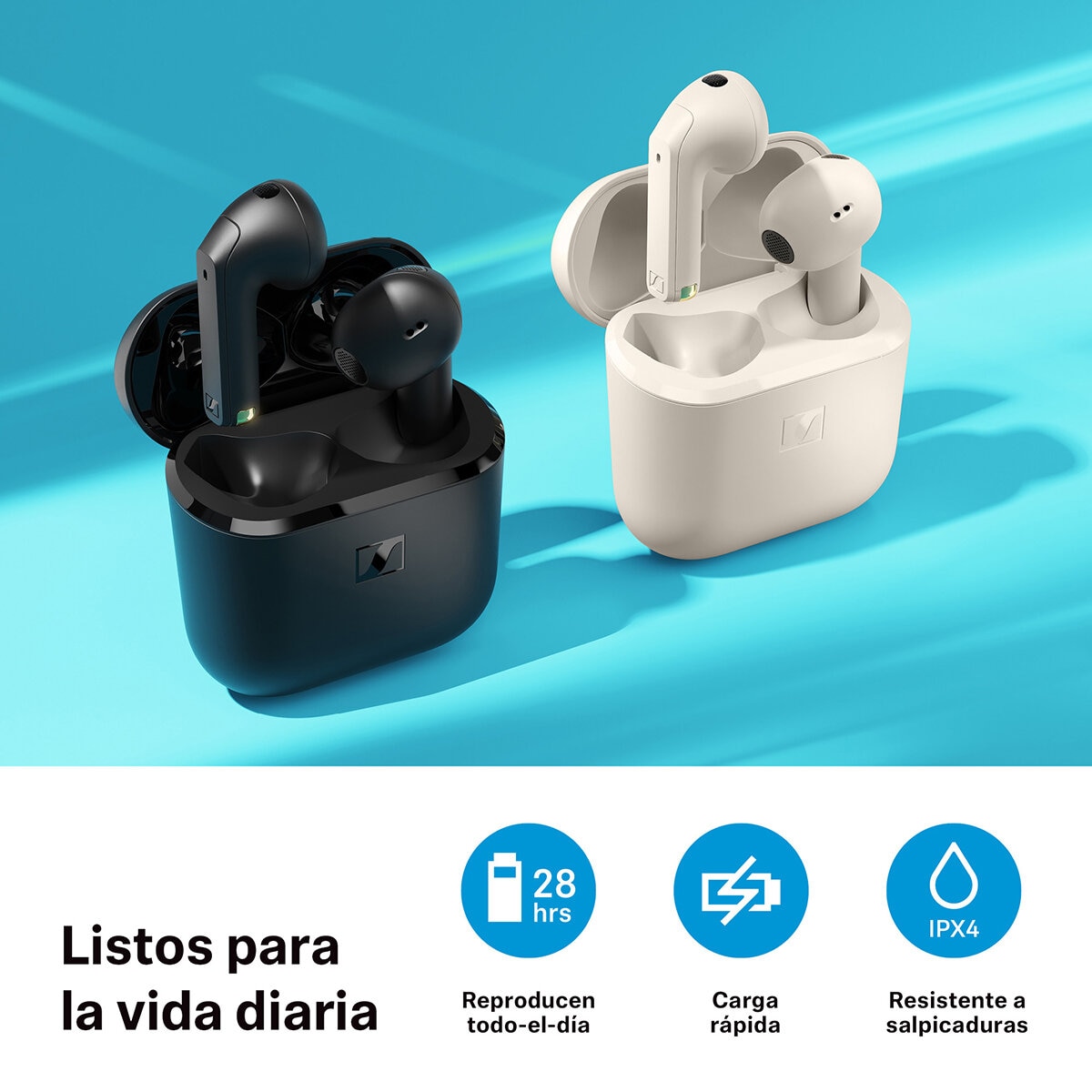 Sennheiser Accentum Open Audífonos Bluetooth Crema