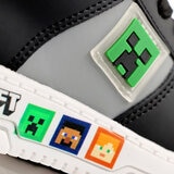 Minecraft, Tenis Color Gris-Negro, para Niño, Varias Tallas