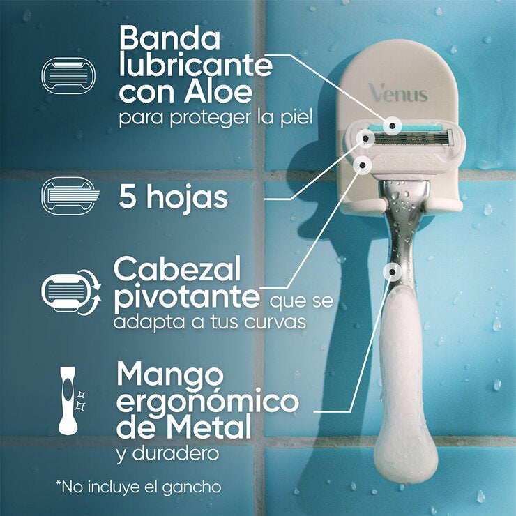 Gillette Maquina para Afeitar Venus Smoth Duo 2 Pack