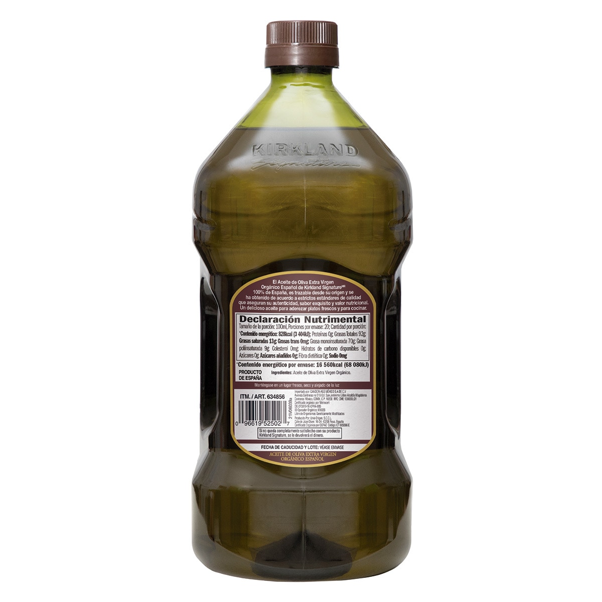 Kirkland Signature Aceite de Olivo Orgánico 2 l