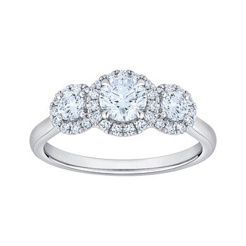 Anillo de Diamantes 1.00ctw, Platino