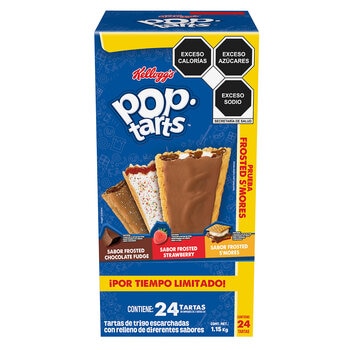 Pop Tarts Tartas de Trigo Escarchadas con Relleno de Diferentes Sabores 24 pzas de 96 g