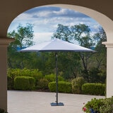 SunVilla, Sombrilla de 3.3 m Con Borde Color Negro