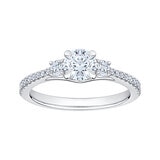 Anillo de Compromiso, 1.00ctw Diamantes, Oro Blanco 14K Anillo de Compromiso, 1.00ctw Diamantes, Oro Blanco 14K