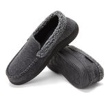Dearfoams Pantuflas para Caballero Negro Grande