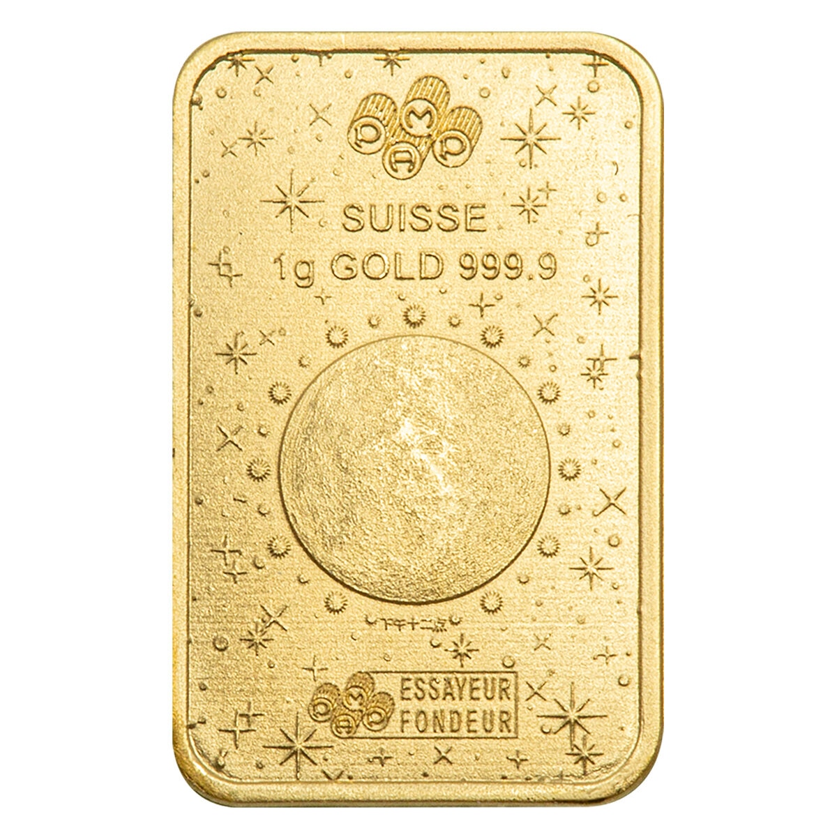 Lingotes de Oro 25 pz de 1g c/u PAMP, Caballo Buena Suerte