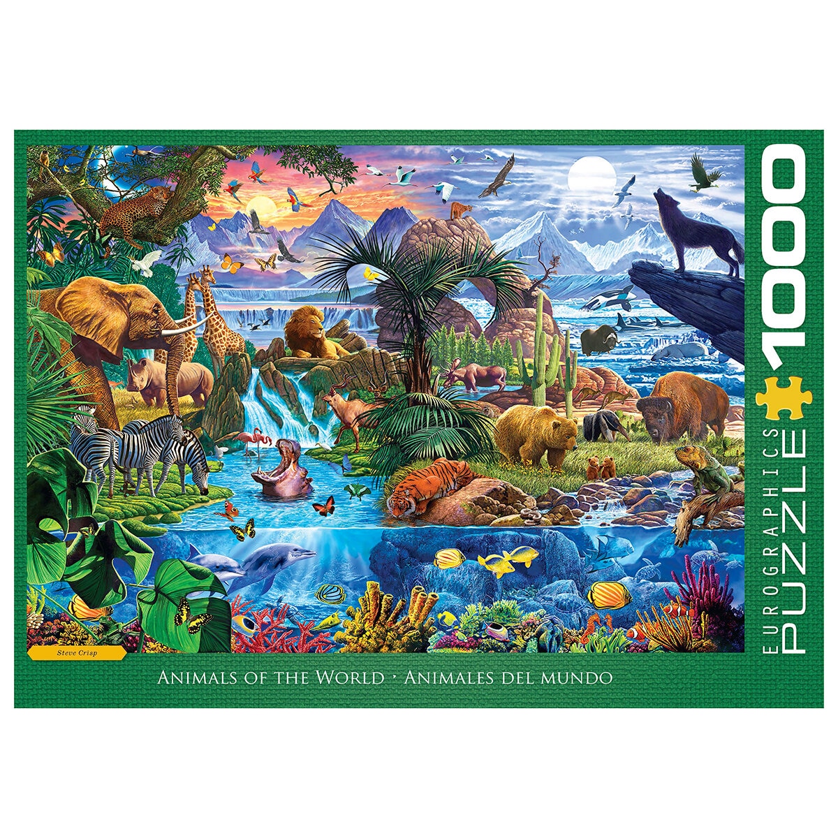 Eurographics Rompecabezas de 1000 pzas, Animales del Mundo