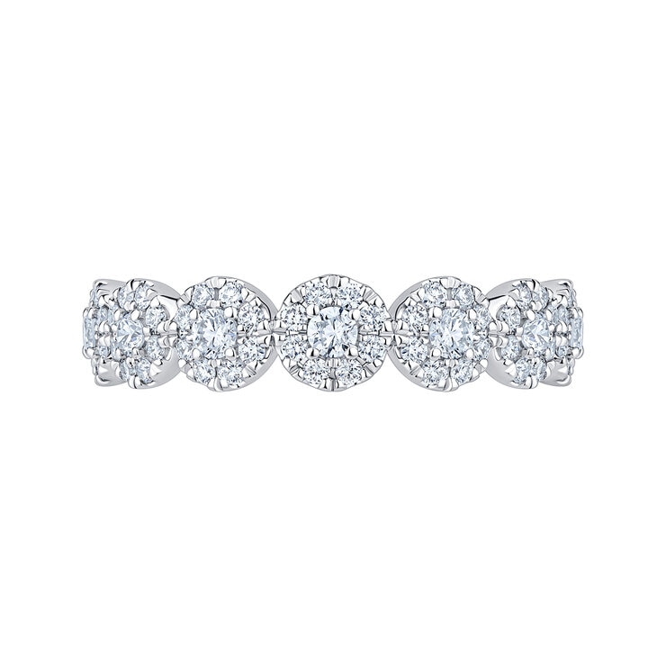 Anillo de Diamantes 0.50ctw, Oro Blanco 14K