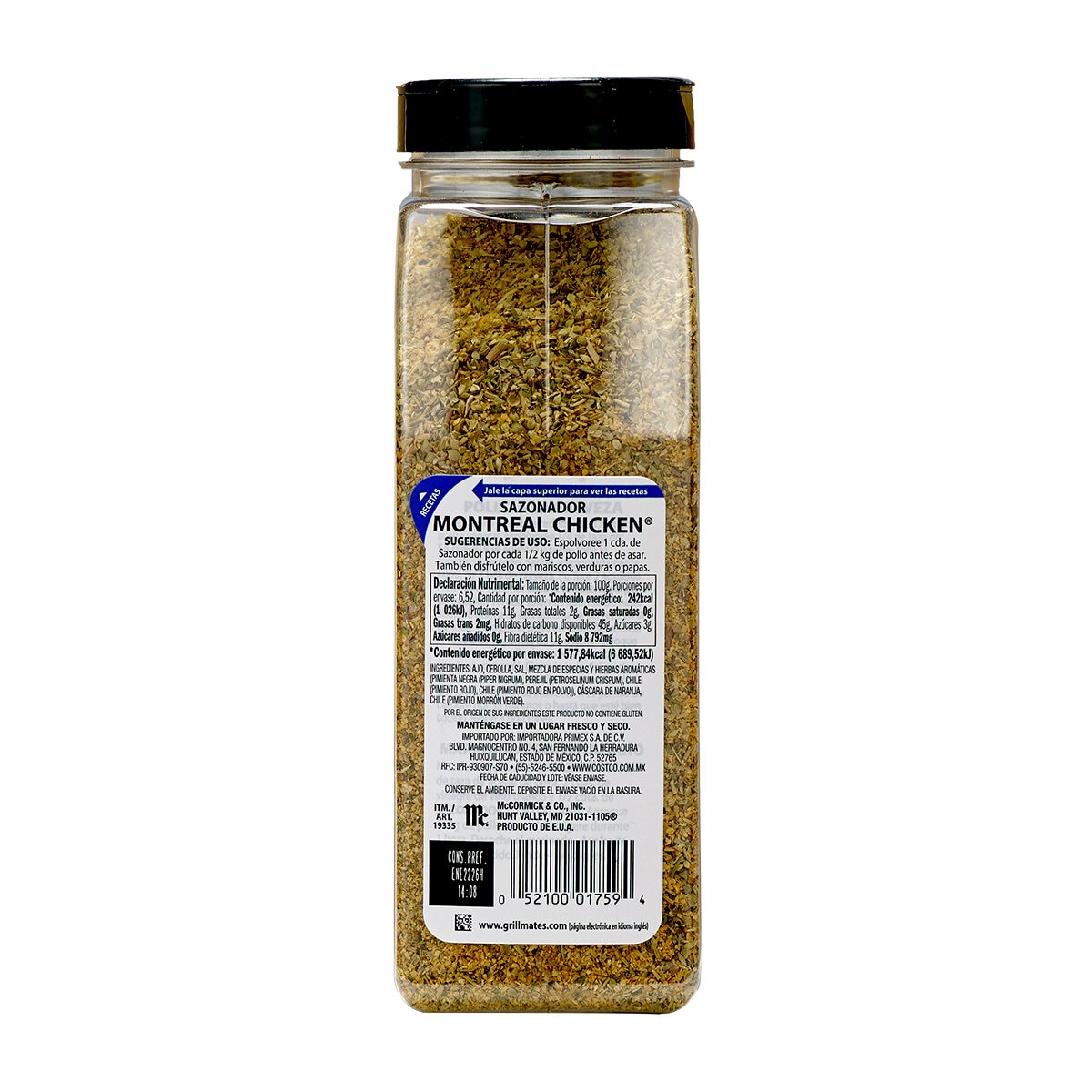 McCormick Sazonador Estilo Montreal para Pollo 652 g
