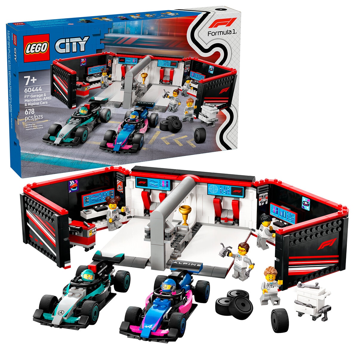 LEGO City Project Taller de F1 con Autos