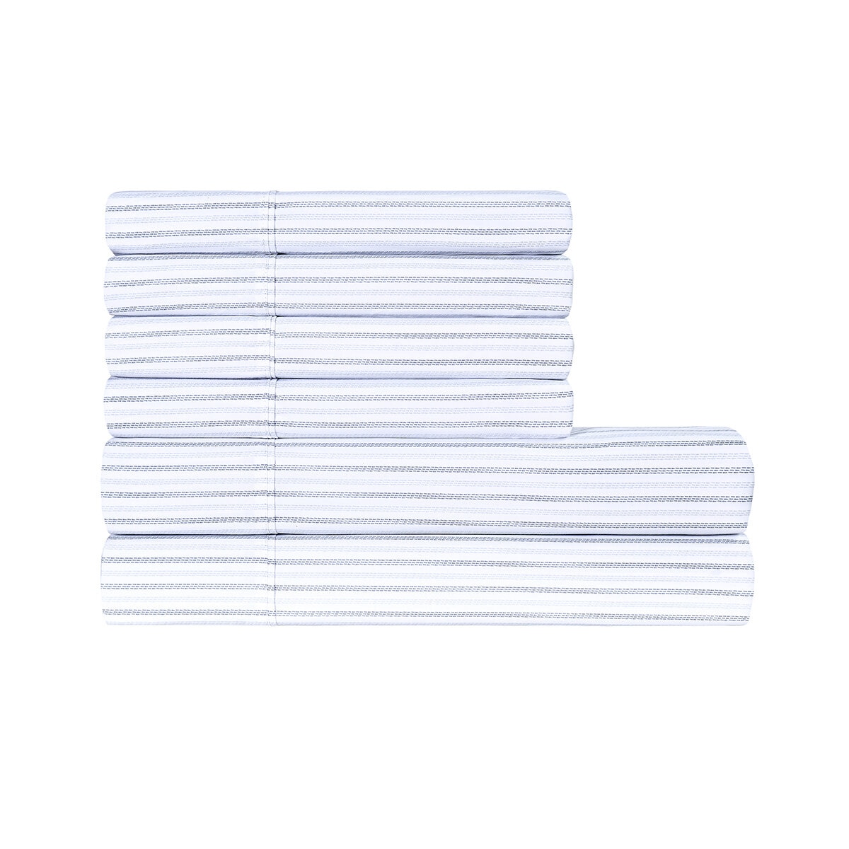 South Point Juego de Sábanas Tamaño Matrimonial 6 piezas juneau_grey_stripe
