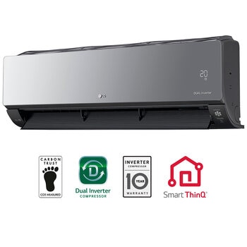 LG Aire Acondicionado ArtCool Inverter, VR242HW, Frío y Calor, 220V, 2 Toneladas, 22,000 BTU/h, WiFi