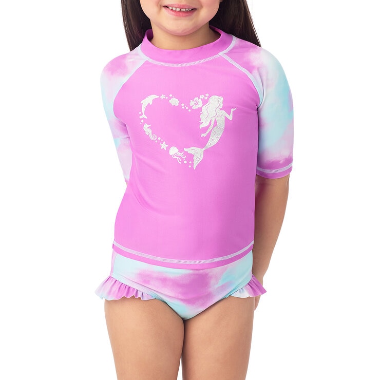 Saint Eve Traje de baño 2 piezas para Niños o Niñas Morado 7 Años