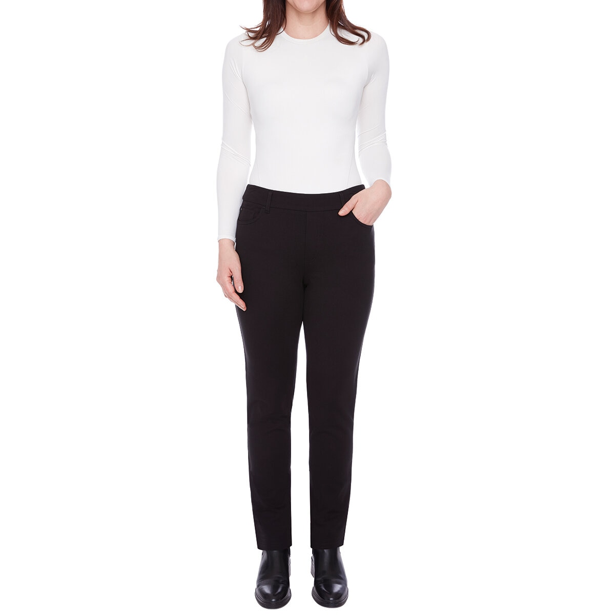 S.C. & CO. Pantalones para Dama Negro Grande
