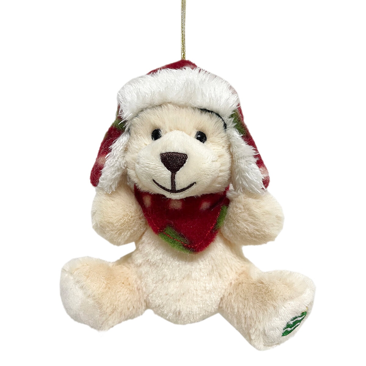 Ornamentos Navideños de Peluche para Colgar 6 Piezas, Set de Osos