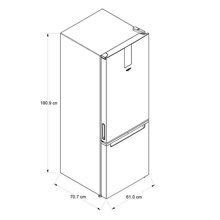 Whirlpool Refrigerador 13' Bottom Mount