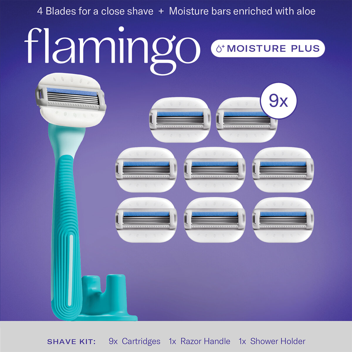 Flamingo Rastrillo 9 Cartuchos