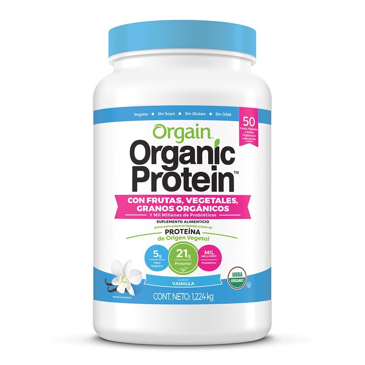 Orgain, Proteína Orgánica con Super Alimentos sabor Vainilla (1.2 kg