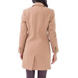 Shyla, Abrigo de Doble Botonadura para Dama, Color Camello, Varias Tallas