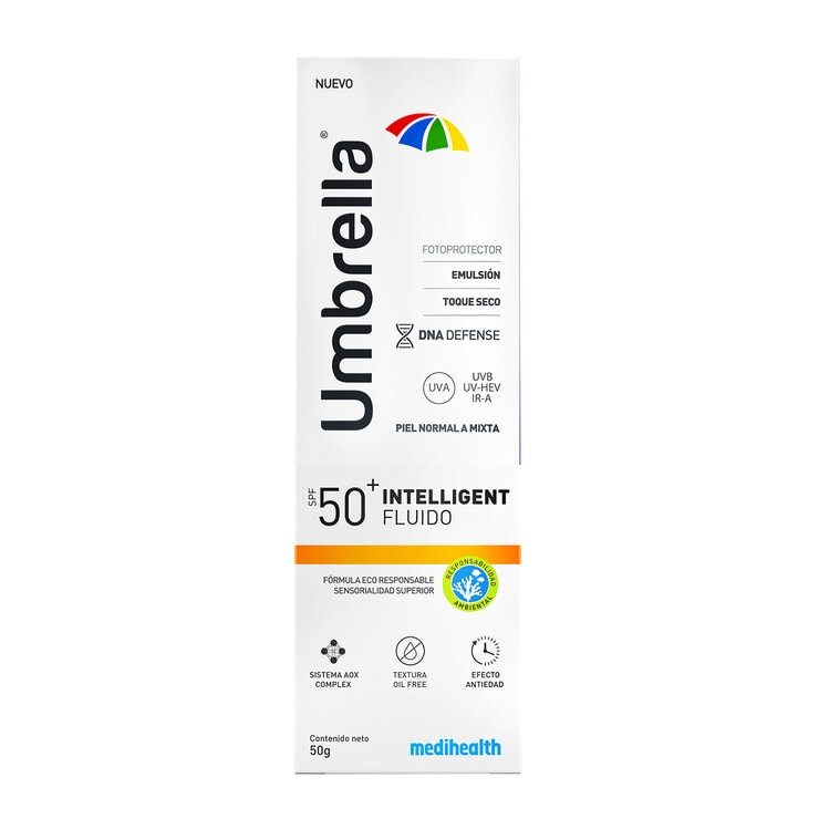 Umbrella Intelligent Fluido Fotoprotector SPF 50+ 50 g Umbrella Intelligent Fluido Fotoprotector SPF 50+ 50 g