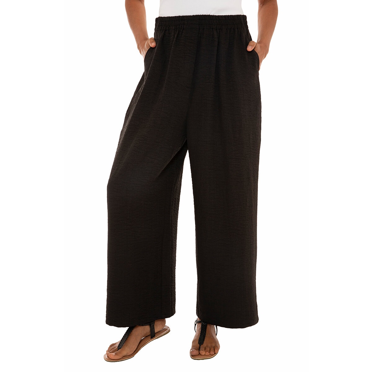 Mario Serrani Italy Pantalón para Dama Negro Extra Grande