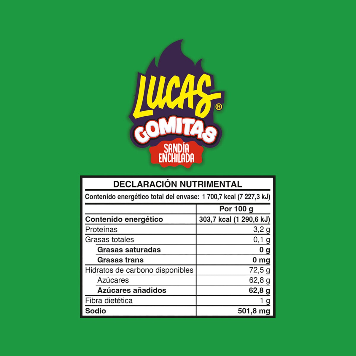 Lucas Gomitas Sabor Sandía 14/40 g Lucas Gomitas Sabor Sandía 14/40 g