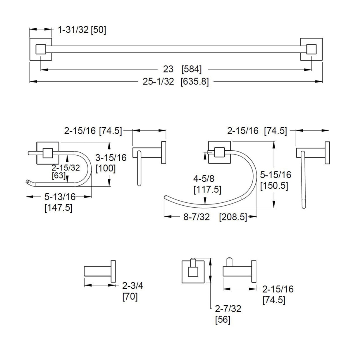 Pfister, Set de Accesorios para Baño Modelo Lainz