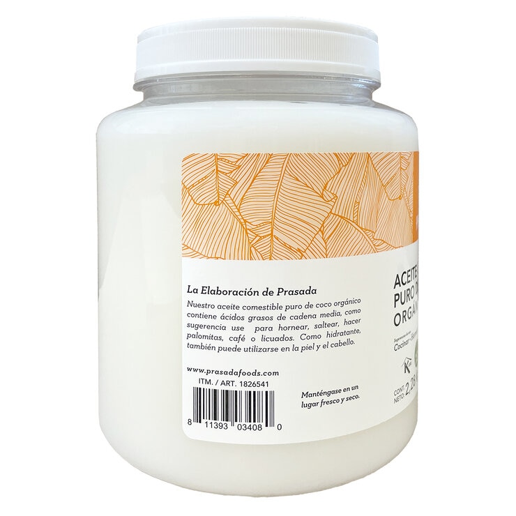 Prasada Aceite de Coco Orgánico 2.28 l