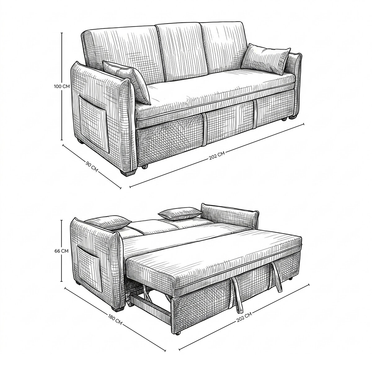 EasyLiving, Roco, Sofá Cama