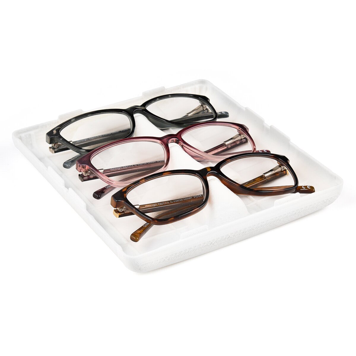 FOSTER GRANT, Lentes de Lectura, Dioptria +2.50, Kiersey, 3pzas