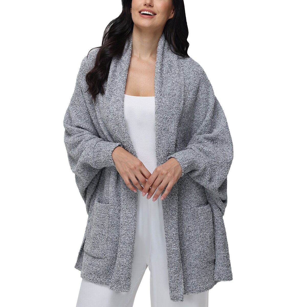 525 Suéter para Dama Gris Chica-Mediana