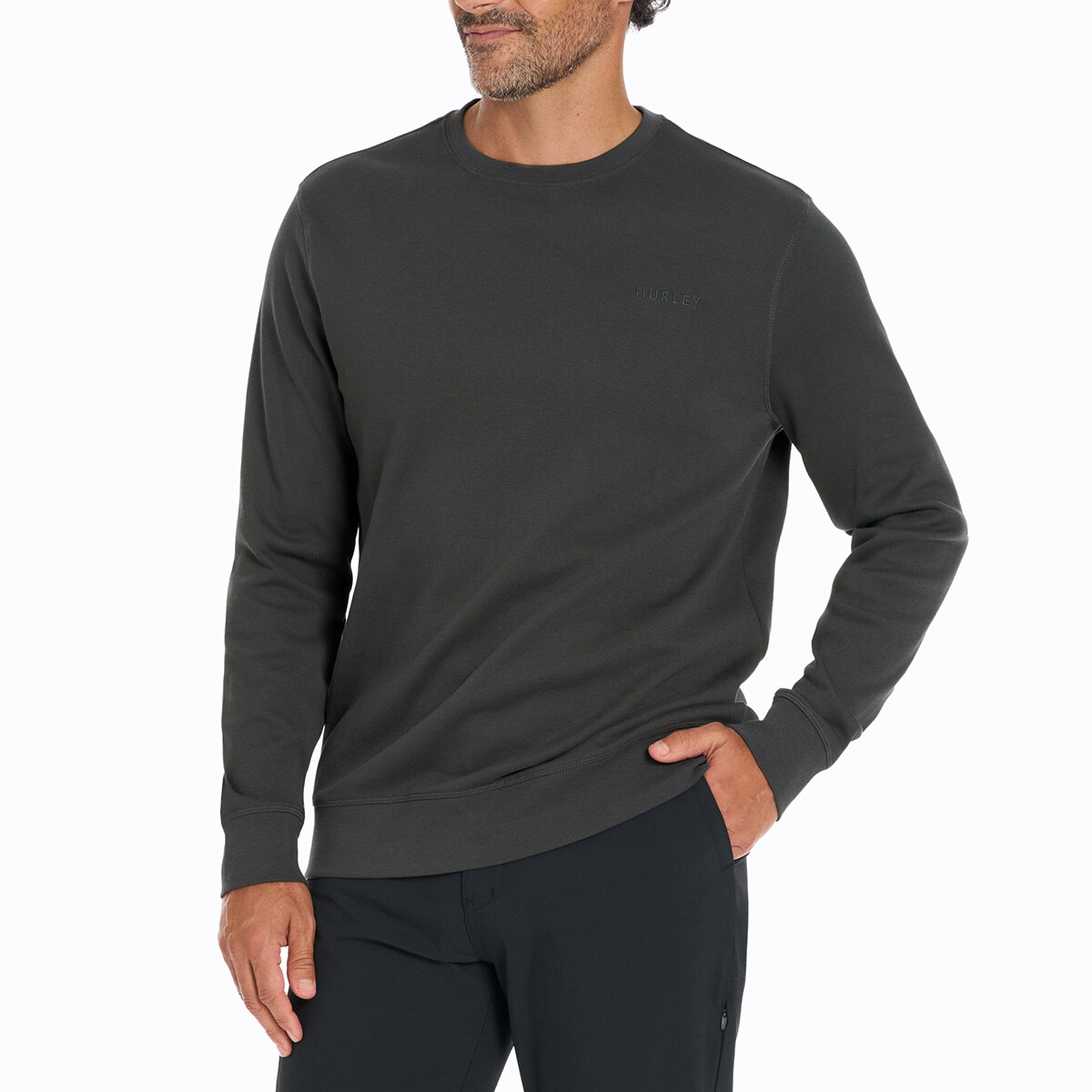 Hurley Sudadera para Caballero Gris Extra Grande