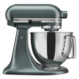 KitchenAid, Batidora Artisan Verde, Tazón de acero inoxidable pulido con asa, 4.7 L,