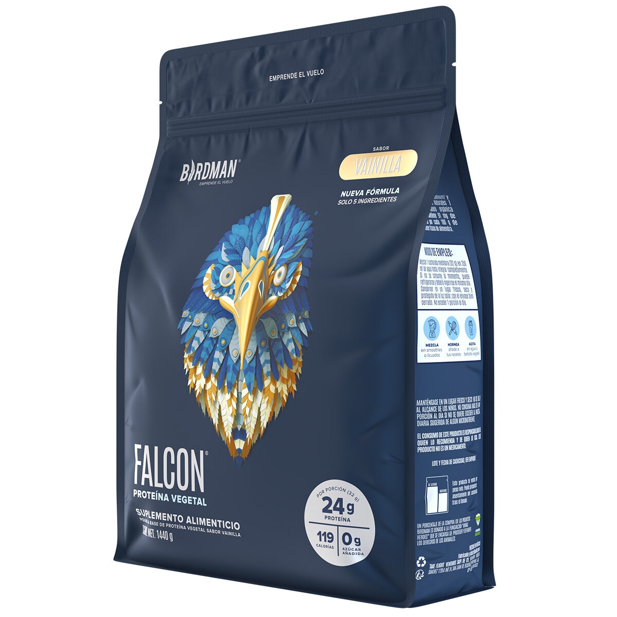 Birdman Falcon Proteína Vegetal Sabor Vainilla 1.440 kg Birdman Falcon Proteína Vegetal Sabor Vainilla 1.440 kg